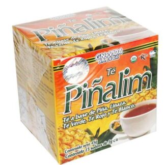 TE PIÑALIM C 15 SOB. A BASE DE PIñaliNAZATE VERDETE ROJO Y TE BLANCO GN+VIDA