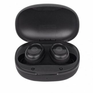 TECHZONE AUDIFONOS INTRAURICULARES CON MICROFONO TZWS03 INALAMBRICO BLUETOOTH USB-C NEGRO