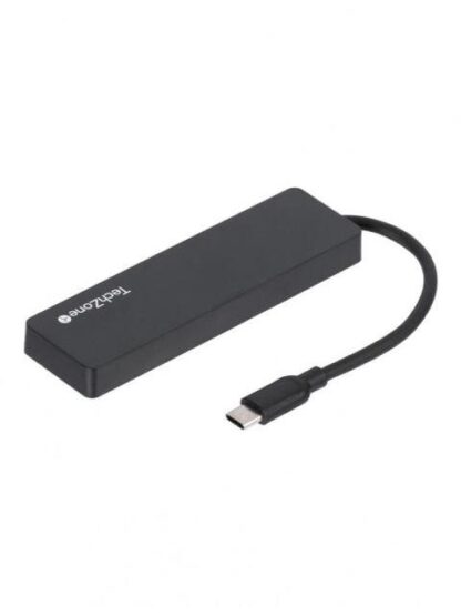 TECHZONE HUB USB-C 3.2 MACHO - 4X USB-A 3.2 500 MBIT-S NEGRO - Image 2