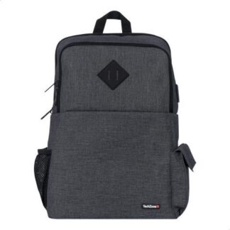 TECHZONE MOCHILA DE NYLON-POLIESTER TZ21LBP03-B PARA LAPTOP 15.6? NEGRO
