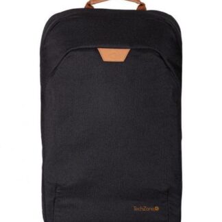 TECHZONE MOCHILA DE PET ECO HERO BLACK PARA LAPTOP 15.6 NEGRO