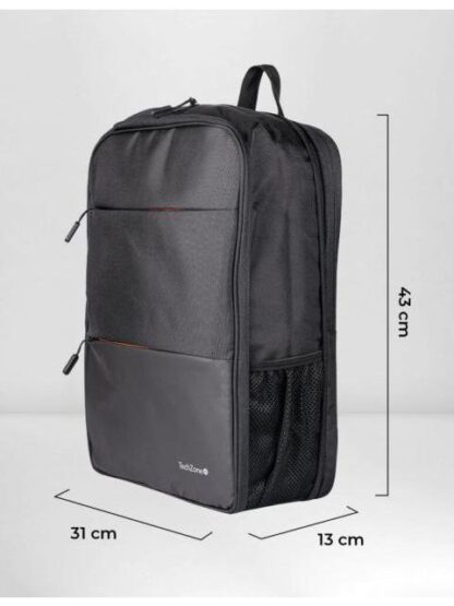 TECHZONE MOCHILA DE POLIESTER EXPAND PARA LAPTOP 16 NEGRO - Image 3