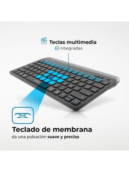 TECLADO ACTECK INSPIRE TREK TI737 65% INALAMBRICO RF INALAMBRICO-BLUETOOTH NEGRO ESPANOL - Image 2