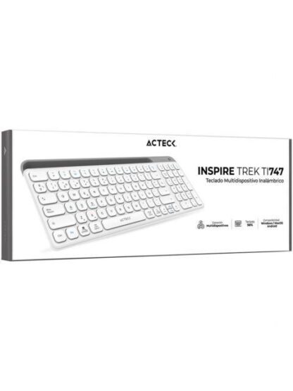 TECLADO ACTECK INSPIRE TREK TI747 INALAMBRICO RF INALAMBRICO-BLUETOOTH BLANCO ESPANOL - Image 5