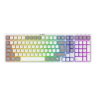 TECLADO ACTECK TECHNO PRO TI790 LED RGB TECLADO MECANICO OPTICO INALAMBRICO RF INALAMBRICO-BLUETOOTH BLANCO ESPANOL