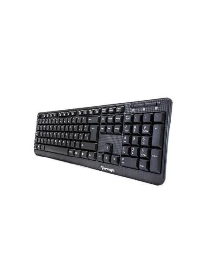 TECLADO ALAMBRICO VORAGO KB102 USB ALAMBRICO UNIVERSAL TECLAS FN MULTIMEDIA NEGRO. - Image 2