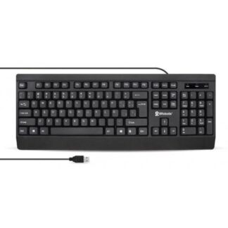 TECLADO BROBOTIX 6007181 TECLADO MECANICO OPTICO ALAMBRICO USB NEGRO ESPANOL