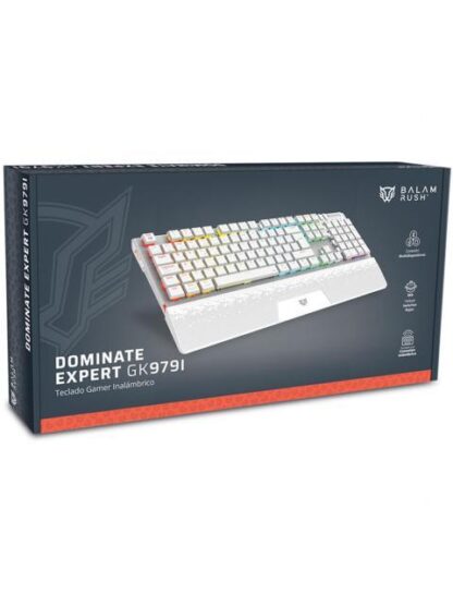 TECLADO GAMER BALAM RUSH DOMINATE EXPERT GK979I LED RGB TECLADO MECANICO OUTEMU RED INALAMBRICO RF INALAMBRICO-BLUETOOTH BLANCO ESPANOL - Image 5