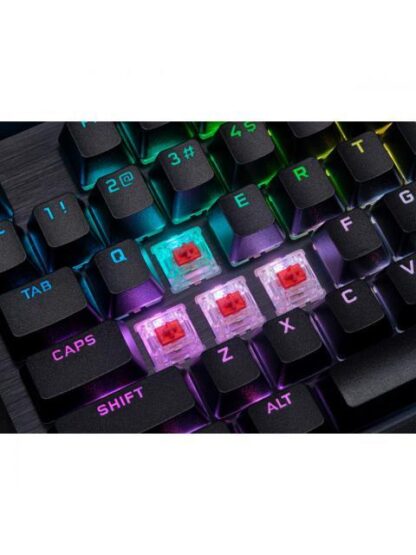 TECLADO GAMER CORSAIR K70 RGB PRO LED RGB TECLADO MECANICO CHERRY MX RED ALAMBRICO USB NEGRO INGLES - Image 2