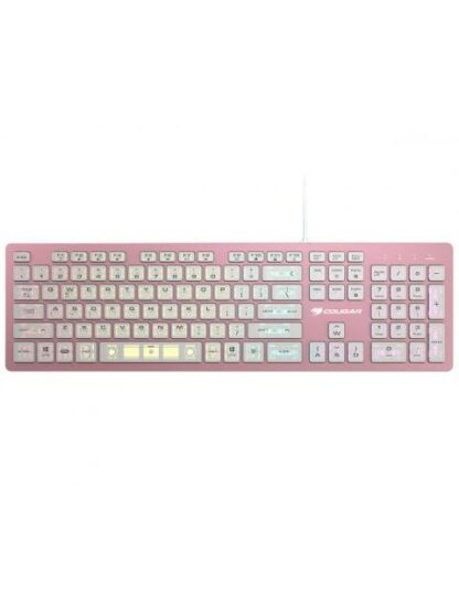TECLADO GAMER COUGAR VANTAR AX RGB SWITCH TIJERA ALAMBRICO ROSA (INGLES)