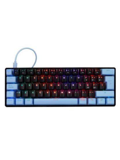 TECLADO GAMER GAME FACTOR KBG560 RGB TECLADO MECANICO SWITCH BLUE ALAMBRICO NEGRO (ESPANOL) - Image 2