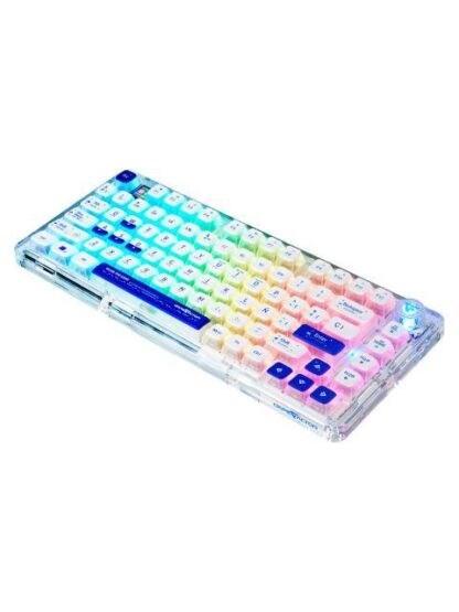 TECLADO GAMER GAME FACTOR KBG800 RGB 60% TECLADO MECANICO SWITCH GRAY INALAMBRICO BLANCO (ESPANOL) - Image 2