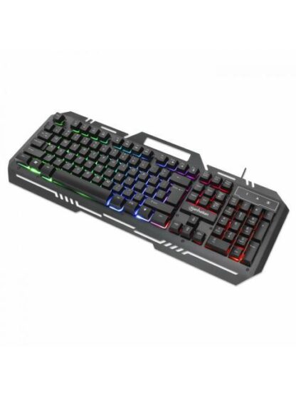 TECLADO GAMER MANHATTAN 180610 RGB ALAMBRICO NEGRO (ESPANOL)