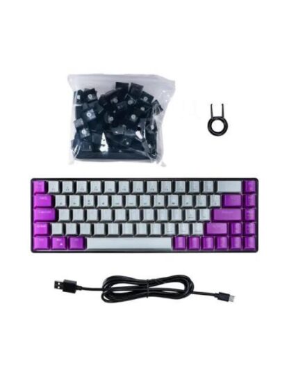 TECLADO GAMER NACEB NA-0963G LED RGB 60% TECLADO MECANICO OPTICO ALAMBRICO USB MULTICOLOR INGLES - Image 2