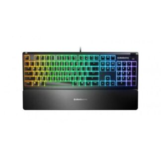 TECLADO GAMER STEELSERIES APEX 3 RGB ALAMBRICO USB NEGRO (INGLES)