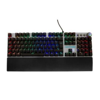 TECLADO GAMER VORTRED RESISTANCE RGB TECLADO MECANICO ALAMBRICO NEGRO-BLANCO (ESPANOL)