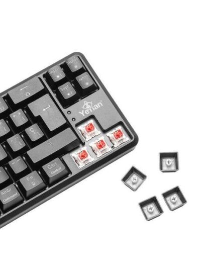 TECLADO GAMER YEYIAN AKIL S3500 RGB TECLADO MECANICO SWITCH RED ALAMBRICO NEGRO (ESPANOL) - Image 2