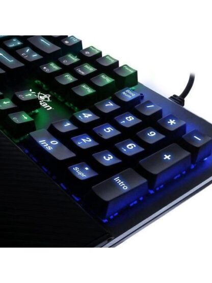 TECLADO GAMER YEYIAN FLARE SERIE 2000 RGB TECLADO MECANICO OUTEMU BLUE ALAMBRICO NEGRO (ESPANOL) - Image 3