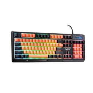 TECLADO GAMING XPG MERA SEEKER MEMBRANA SENSACION MECANICA ILUMINACION RGB NEGRO.(SEEKER105ZBK-OGCES)