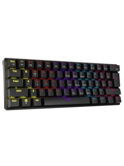 TECLADO GAMING XPG SUMMONER MINI SWITCH OUTEMU BLUE. CON ILUMINACION RGB EN ESPANOL. NEGRO. SUMMONERMINI61BLBKCES