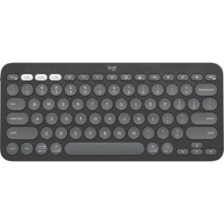 TECLADO LOGITECH PEBBLE KEYS 2 K380S 60% INALAMBRICO BLUETOOTH GRAFITO (ESPANOL)