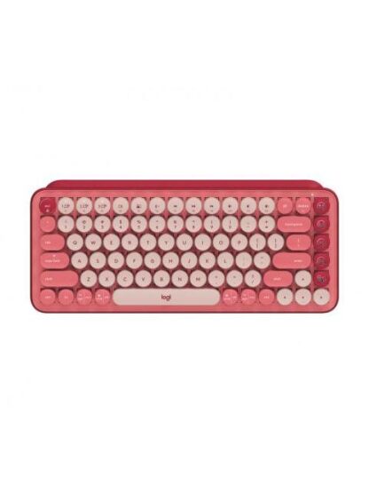 TECLADO LOGITECH POP RF INALAMBRICO + BLUETOOTH ROSA (ESPANOL)