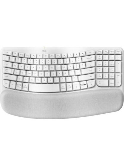TECLADO LOGITECH WAVE KEYS INALAMBRICO BLUETOOTH BLANCO (ESPANOL)