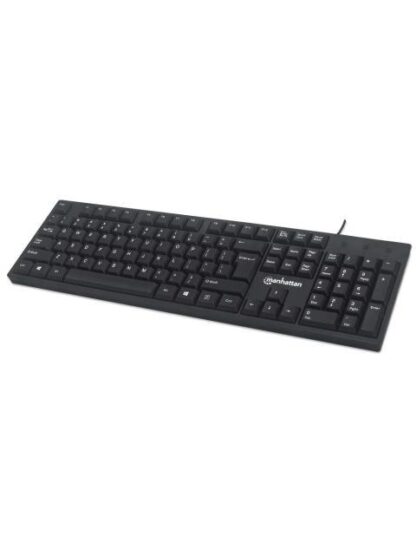 TECLADO MANHATTAN 179324 ALAMBRICO USB NEGRO INGLES