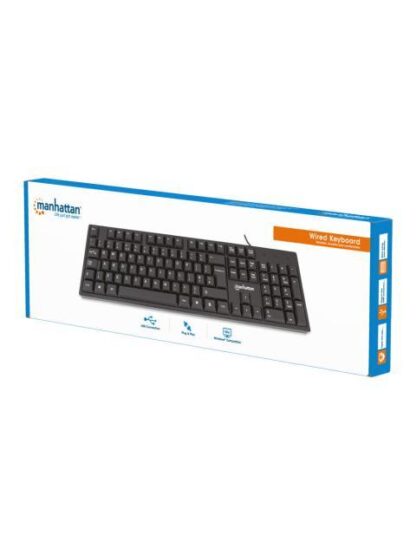 TECLADO MANHATTAN 179324 ALAMBRICO USB NEGRO INGLES - Image 8