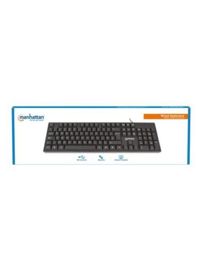 TECLADO MANHATTAN 179324 ALAMBRICO USB NEGRO INGLES - Image 9