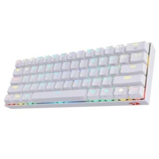 TECLADO MECANICO REDRAGON DRACONIC WHITE INGLES BLANCO RGB