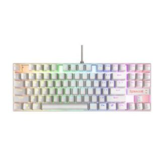 TECLADO MECANICO REDRAGON KUMARA WHITE RGB RED SWITCH