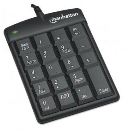 MANHATTAN TECLADO NUMERICO 176354 ALAMBRICO USB NEGRO - Image 2