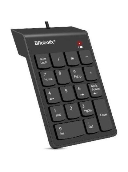 BROBOTIX TECLADO NUMERICO 963234 ALAMBRICO USB NEGRO - Image 2