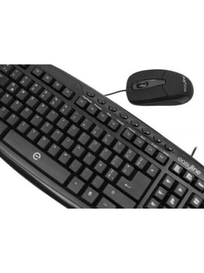 KIT DE TECLADO Y MOUSE EASY LINE BALANCE ALAMBRICO USB NEGRO (INGLES) - Image 2