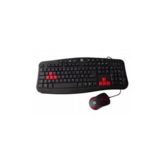 TECLADO Y MOUSE NACEB NA-112 - MULTIMEDIA - USB - NEGRO