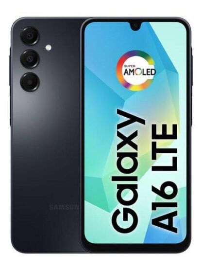 TELEFONO CELULAR SAMSUNG GALAXY A16 256 GB + 8 GB DE RAM CAMARA DE HASTA 50 MP PANTALLA 6.7 NFC IP54 BATERIA NEGRA DE 5000 MAH
