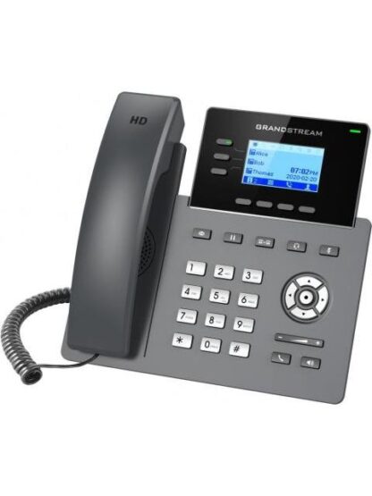 TELEFONO IP DE 3 LINEAS CON 6 CUENTAS SIP CONFERENCIA DE 5 VIAS GDMS GIGABIT SIN POE PERO SI INCLUYE SU FUENTE DE ALIMENTACION