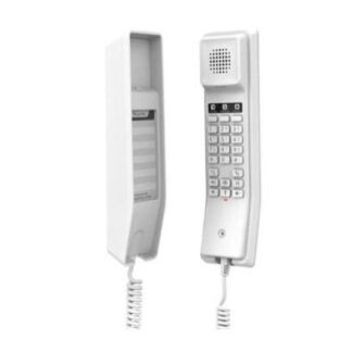 TELEFONO IP HOTELERO 2 LINEAS CON 2 CUENTAS SIP CONFERENCIA DE 3 VIAS POE GDMS COLOR BLANCO