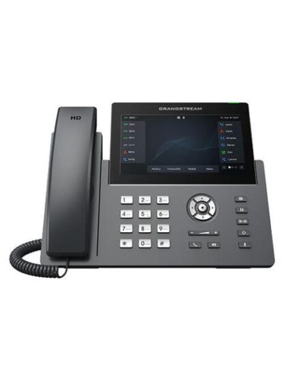 TELEFONO IP PROFESIONAL CARRIER DE 12 LINEAS CON 6 CUENTAS SIP WIFI BLUETOOTH PANTALLA TACTIL 7 PULGADAS GDMS GIGABIT CON POE