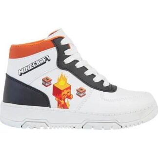 TENIS BOTA ESCOLAR BLANCO MINECRAFT