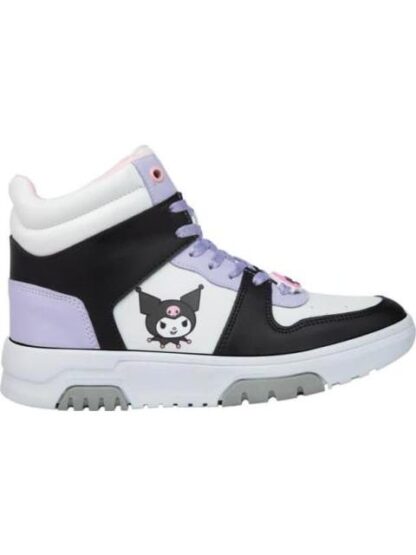 TENIS BOTA KUROMI BLANCO/NEGRO HELLO KITTY