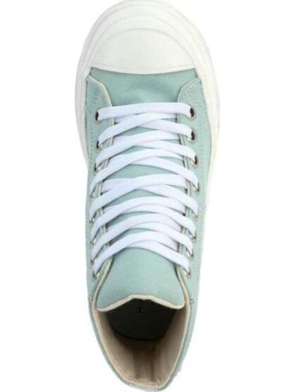 TENIS BOTIN DE LONA AZUL MENTA BAMBINO - Image 3