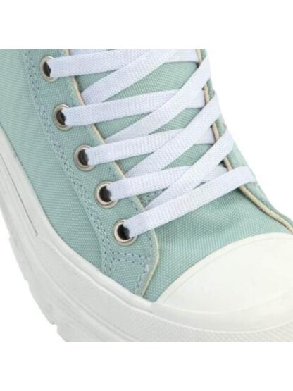 TENIS BOTIN DE LONA AZUL MENTA BAMBINO - Image 6
