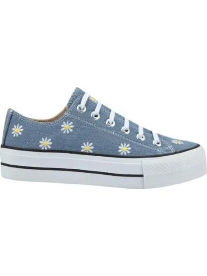 TENIS CASUAL BORDADO AZUL MEZCLILLA THALIA SODI