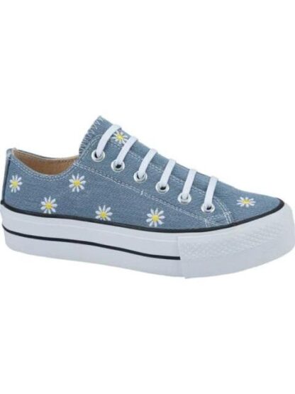 TENIS CASUAL BORDADO AZUL MEZCLILLA THALIA SODI - Image 2