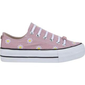 TENIS CASUAL BORDADO ROSA THALIA SODI