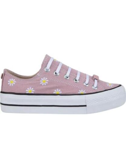 TENIS CASUAL BORDADO ROSA THALIA SODI
