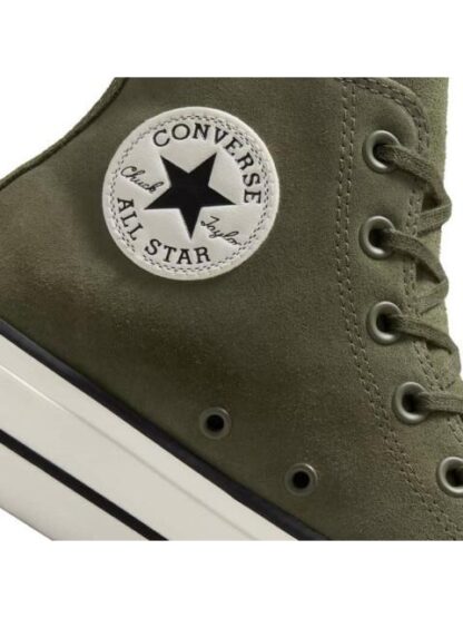 TENIS CASUAL CHUCK TAYLOR ALL STAR LIFT PLATFORM COLORFUL SUEDE VERDE OLIVO CONVERSE - Image 6