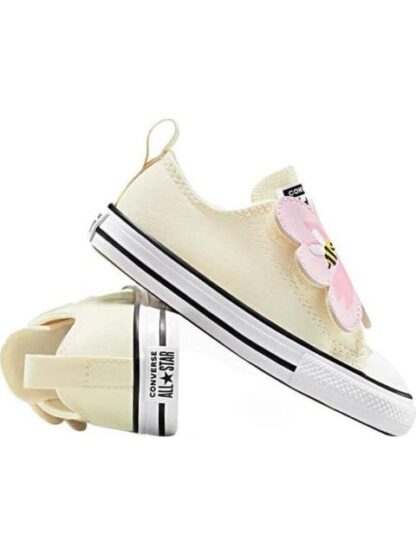 TENIS CASUAL CHUCK TAYLOR ALL STAR ONE STRAP FLORAL EASY ON BEIGE CONVERSE - Image 6